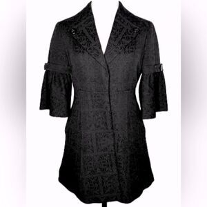 Nine West Brocade Pea Coat